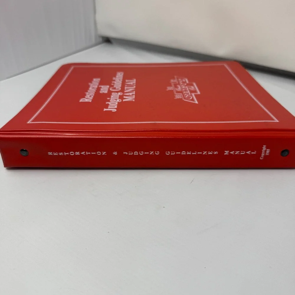 Vintage Classic Chevy Club Manuel Restoration & Judging Guidelines Book 1950s